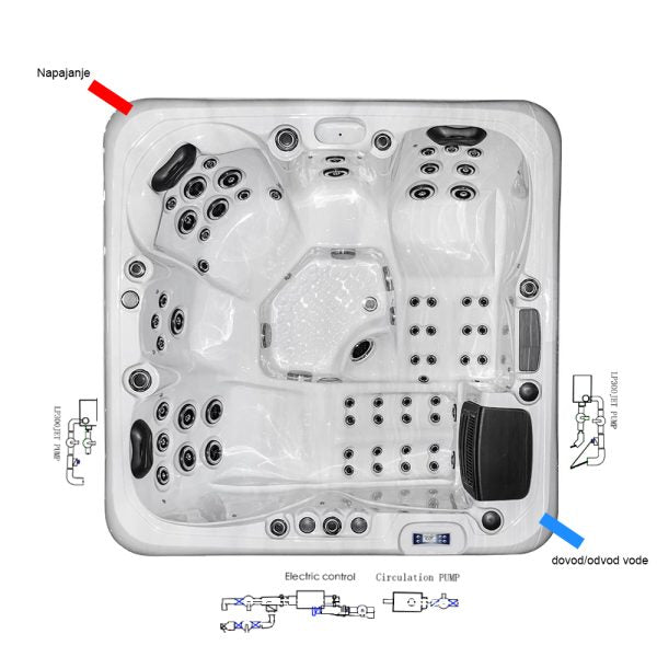 JJSPA Beta 623a 5-Personen-Whirlpool