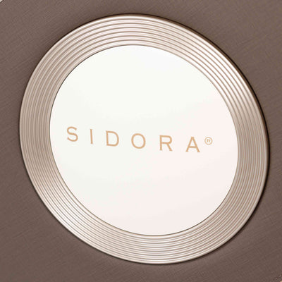 Logo Sidora na boczku fotela masującego Livaro