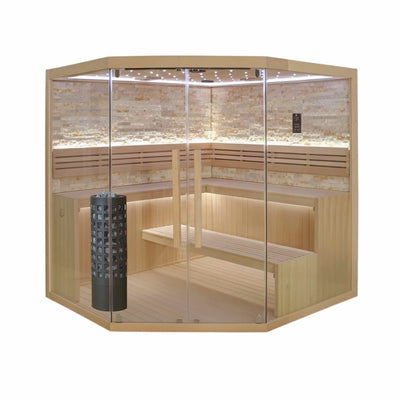 Sauna finska Sidora JK200, Eckmodell für 6 Personen