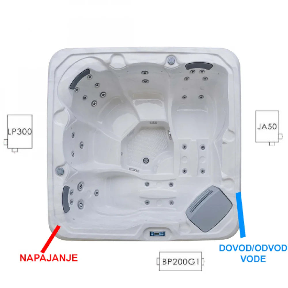 JJSPA Gamma 123 5 Person hot tub
