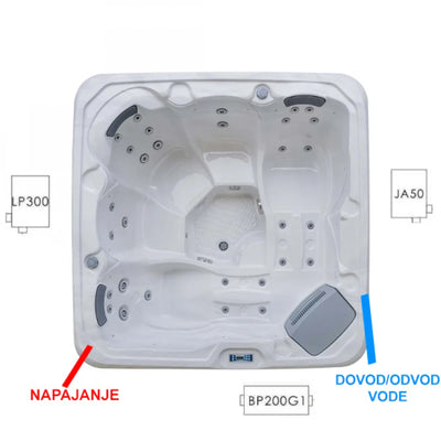 JJSPA Gamma 123 5 Person hot tub