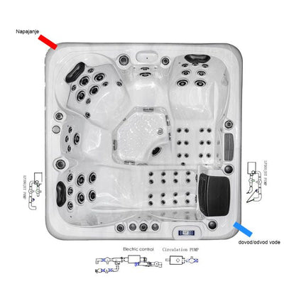 JJSPA Beta 623a 5-Personen-Whirlpool